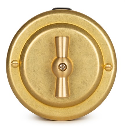 Переключатель ретро поворотный 1 кл. "Gold" VINTAGE-BRASS 30101-6