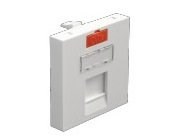 Модуль розеток информационный, 45x45, RJ, 1 вход, Ecoplast, 87013 - фото 106343