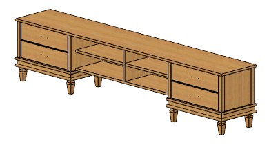 Тумба  ТВ из массива березы цвет Орех TADORNA 500A-N++ - фото 110341