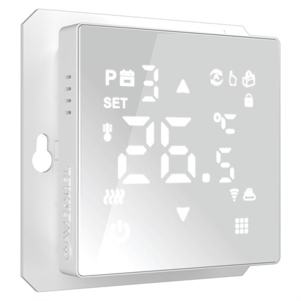 Умный сенсорный терморегулятор для теплого пола белый W1151201 - фото 110948