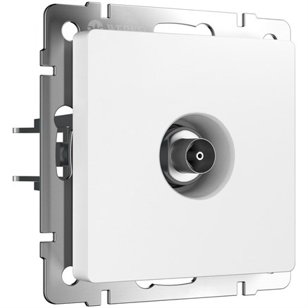 ТВ-розетка оконечная (белый матовый) W1183061 - фото 111051