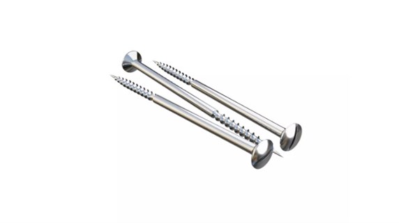 Саморез 4*70 для двойного изолятора, цвет - хром, серия «МезонинЪ» GE30022‑31 - фото 111188