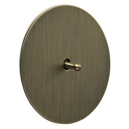 Выключатель 1-тумблерный проходной, бронза, Salvador, EU030103A01