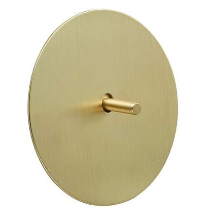 Выключатель 1-тумблерный, проходной, золото, Salvador, EU040104B01