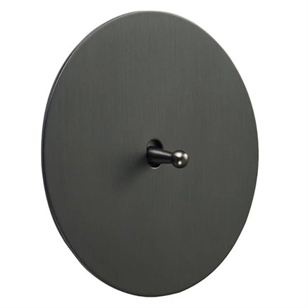 Выключатель 1-тумблерный проходной, антрацит, Salvador, EU020102A01