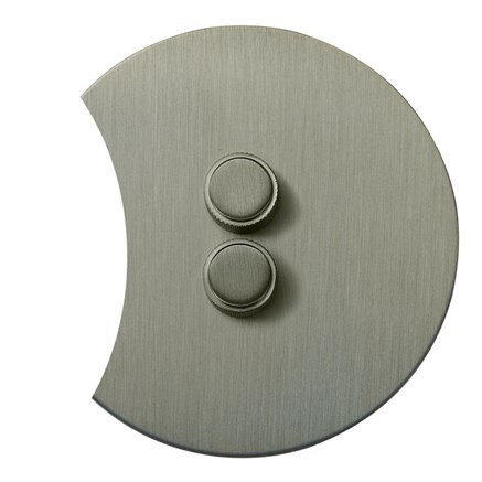 Двойной диммер, никель, Salvador, EU010210 - фото 111553