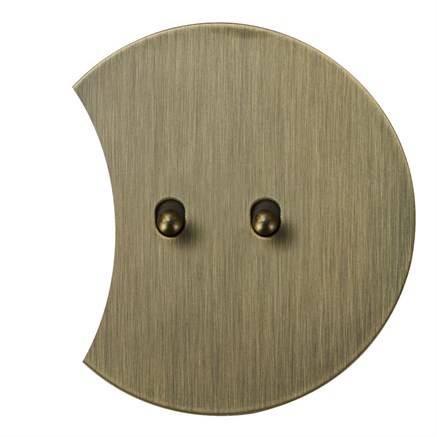 2х клавишный выключатель проходной, бронза, Salvador, EU030203A02 - фото 111583