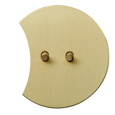 2х клавишный выключатель проходной, золото, Salvador, EU040204B02 - фото 111608