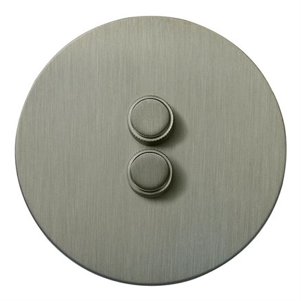 Двойной диммер, никель, Salvador, EU010110 - фото 111616