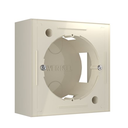 Коробка для накладного монтажа (слоновая кость), Werkel, W8000003 - фото 113898