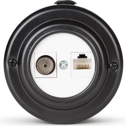 Розетка информационная RJ45+TV (CAT.5E), Антрацит, белая вставка, VINTAGE-BRASS 40401-9