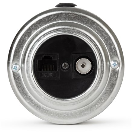 Розетка информационная RJ45+TV (CAT.5E), Сталь, черная вставка, VINTAGE-BRASS 40405-8