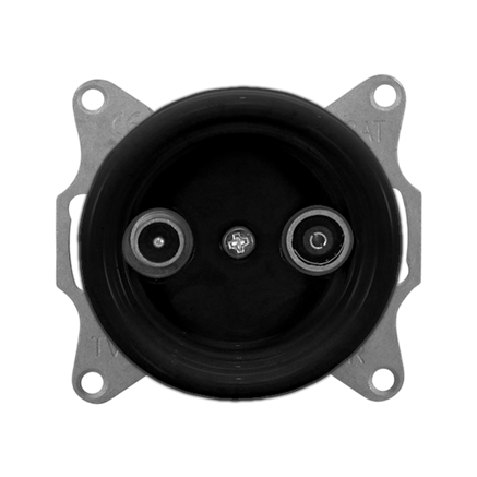 Механизм ретро розетки ТВ, керамика, черный матовый, Colony, Retrika H01-09