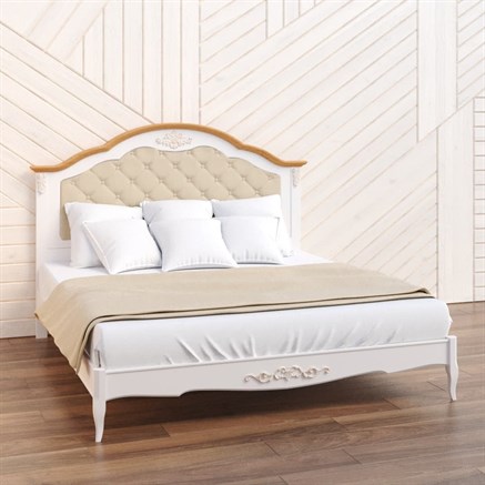 Кровать с мягким изголовьем 180*200 W218, Алетан - фото 117337