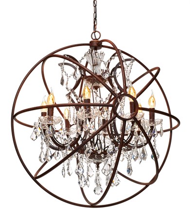 Подвесная люстра Loft it Foucaults Orb Crystal LOFT1897/8 - фото 7615