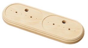 Подложка 2+2 под две двойные розетки без отделки "Арбат" АРБ-ПД01/2+2