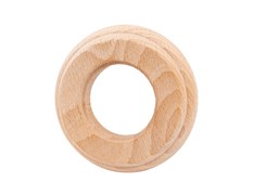 Рамка 1-местная круглая, D95 H10, дерево, натуральное дерево, Jantera, JRO.2ON1.WM10