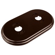 Подставка 2-местная круглая, D95 L165 H10, пластик, коричневый, Jantera, JAD.2ON2.PG02