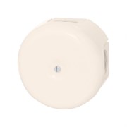 Коробка распределительная, D78 H45, 4-х вводная, пластик, ваниль, Jantera, JN.4JD1.PG.30