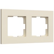 Рамка из поликарбоната на 2 поста Slab айвори софт W0022962