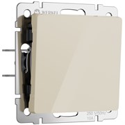 Выключатель одноклавишный проходной (айвори акрил) W1112043