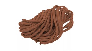 Шнур из полиэфирной нити для крепления витого провода на изоляторах, цвет - коричневый GE70005-04