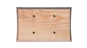 Накладка двухместная на бревно, без тонировки, Мезонин прямой угол, GE72713-00