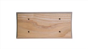 Накладка трехместная на бревно, без тонировки, Мезонин прямой угол, GE72714-00