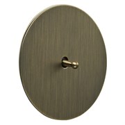 Выключатель 1-тумблерный проходной, бронза, Salvador, EU030103A01