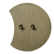 2х клавишный выключатель проходной, бронза, Salvador, EU030203A02