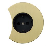 Розетка силовая 220В, золото, Salvador, EU040211