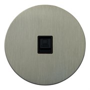 Компьютерная розетка RJ45, никель, Salvador, EU010106