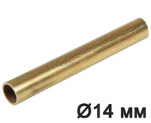 Латунная труба для наружной установки D14, Латунь, серия Loft Natural, 3 м, Villaris-Loft, 3001514