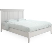 Кровать с жесткой спинкой 160x200 Тесоро белая T206W, Алетан