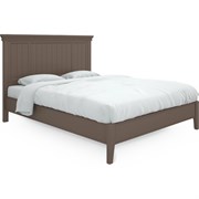 Кровать с жесткой спинкой 160x200 Тесоро коричневая T206Q, Алетан