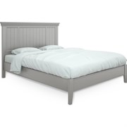 Кровать с жесткой спинкой 180x200 Тесоро серая T208G, Алетан