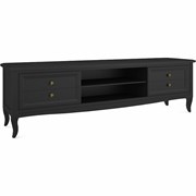 Тумба ТВ широкая М305BL черная, Алетан