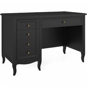 Стол письменный однотумбовый М705BL черный, Алетан