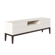 Тумба ТВ широкая MRS305W Белая, Алетан