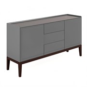 Комод широкий 3 ящика и 2 фасада MRS403G Серый, Алетан