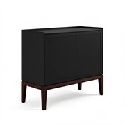 Комод 2 двери MRS404BL Черный, Алетан