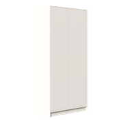 Двухдверный платяной шкаф MRS802W Белый, Алетан