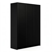 Трехдверный платяной шкаф MRS803BL Черный, Алетан