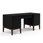 Стол письменный двухтумбовый MRS709BL Черный, Алетан
