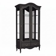 Сервант стеклянный с зеркалом В603/1BL, Алетан