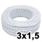 Витой провод трехжильный, 3х1.5, 220В, 10м, белый, Jantera, JTW.731.TM00.010 - фото 110680