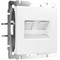 Розетка двойная Ethernet RJ-45 (белый матовый), Werkel, W1181161 - фото 113285