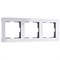 Рамка на 3 поста Acrylic (белый), Werkel, W0032701 - фото 113434