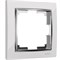 Рамка на 1 пост Snabb (белыйхром), Werkel, W0011901 - фото 114339