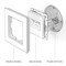 Розетка двойная Ethernet RJ-45 (слоновая кость), Werkel, W1181103 - фото 114659